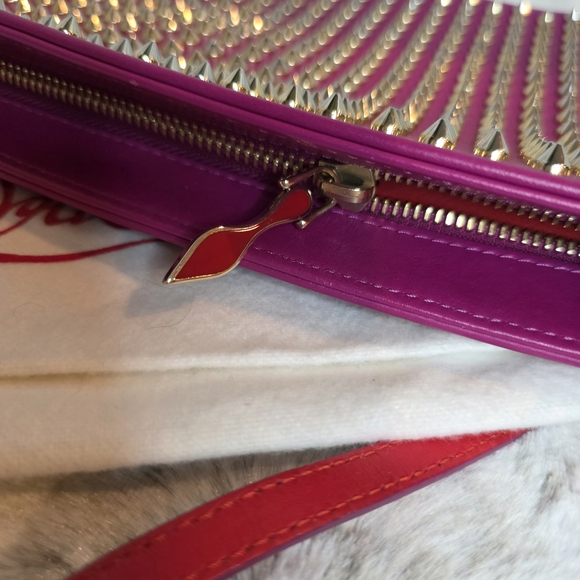 RARE Christian Louboutin Loubiposh Studded Clutch/Shoulder/Crossbody Bag - Picture 12 of 16